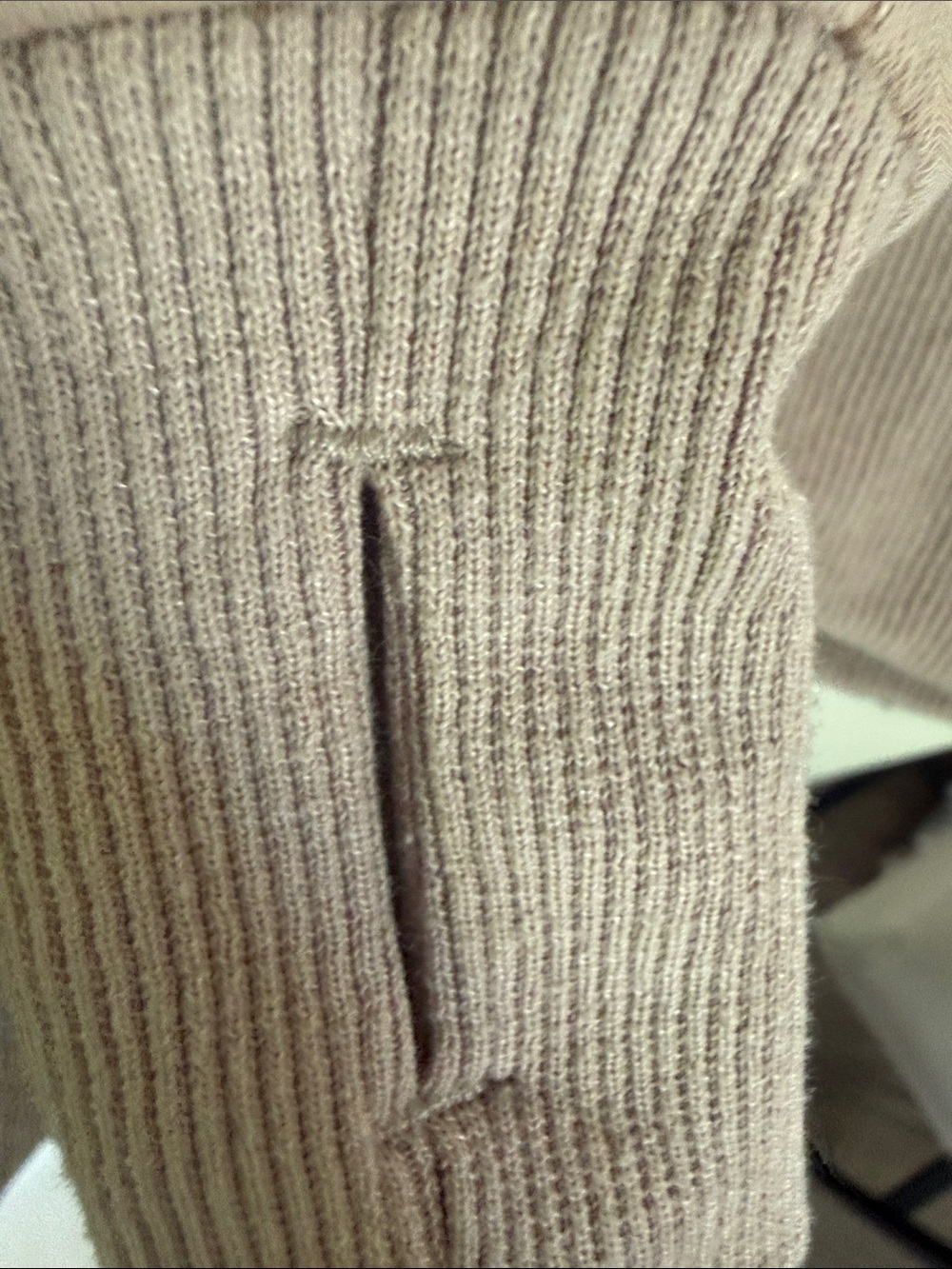 Automet Women's Half-Zip Pullover Sweatshirt - Taupe Small - Picture 7 of 7